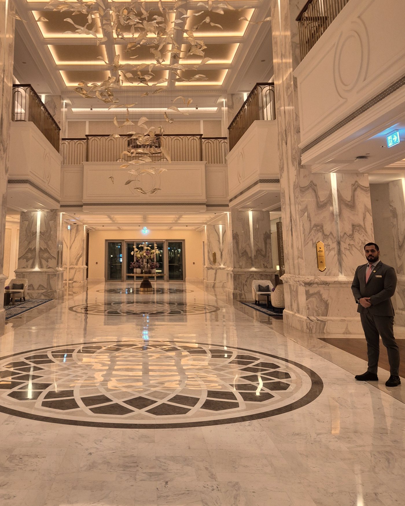 Kotaiba Abo Fakher in the lobby at Cheval Maison, Expo City Dubai